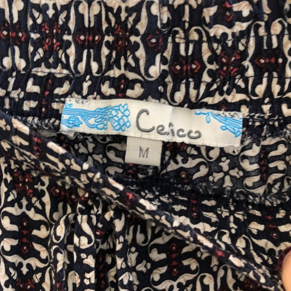 Patterned flowy pants - Picture 3 of 3